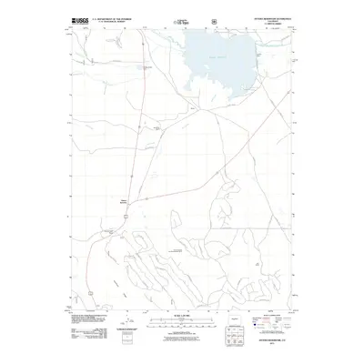 2011 Map of Antero Reservoir, 2011 Print