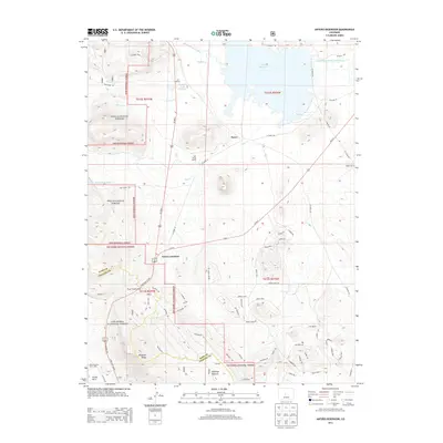 2013 Map of Antero Reservoir, 2013 Print
