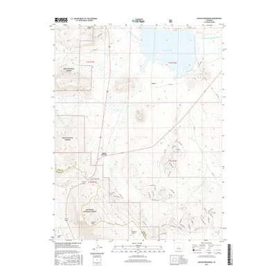 2016 Map of Antero Reservoir, 2016 Print