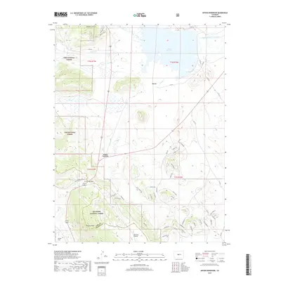 2019 Map of Antero Reservoir, 2019 Print