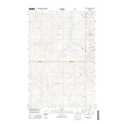 2013 Map of Anthony Peak, 2013 Print