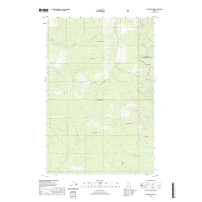 2020 Map of Anthony Peak, 2020 Print