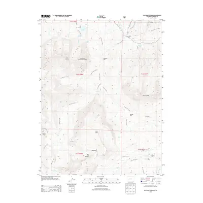 2013 Map of Anthracite Range, 2013 Print