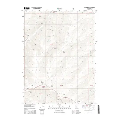 2014 Map of Anthro Mountain, 2014 Print