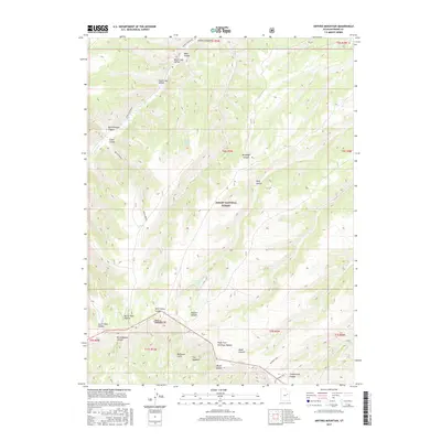 2017 Map of Anthro Mountain, 2017 Print