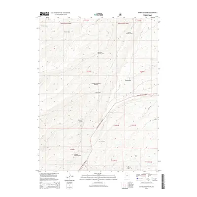 2014 Map of Anthro Mountain NE, 2014 Print