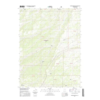 2017 Map of Anthro Mountain NE, 2017 Print