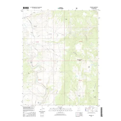 2017 Map of Antimony, 2017 Print