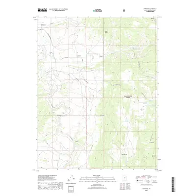 2020 Map of Antimony, 2020 Print