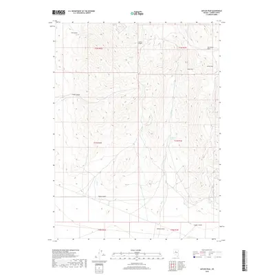 2018 Map of Antler Peak, 2018 Print