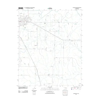 2013 Map of Antlers East, 2013 Print