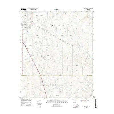 2016 Map of Antlers East, 2016 Print