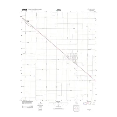 2012 Map of Anton, 2012 Print