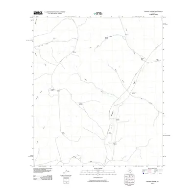 2010 Map of Antone Canyon, 2010 Print