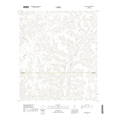 2019 Map of Antone Canyon, 2019 Print