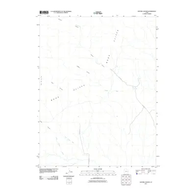 2011 Map of Antone Canyon, 2011 Print