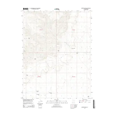 2014 Map of Antone Canyon, 2014 Print