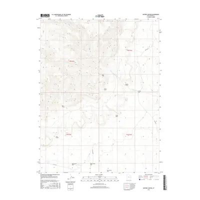 2017 Map of Antone Canyon, 2017 Print