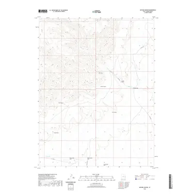 2020 Map of Antone Canyon, 2020 Print