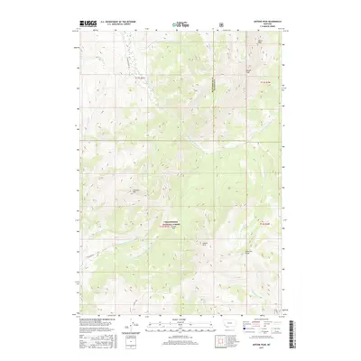 2017 Map of Antone Peak, 2017 Print