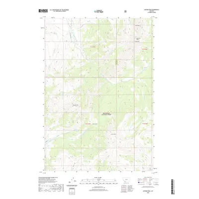 2020 Map of Antone Peak, 2020 Print