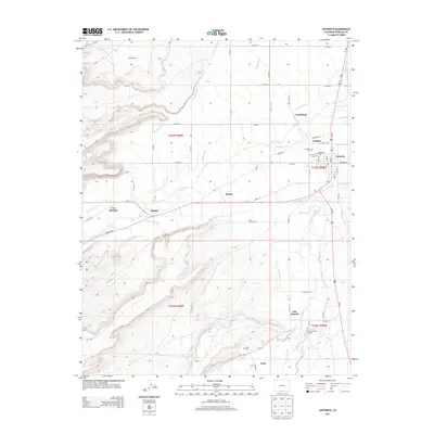 2013 Map of Antonito, 2013 Print
