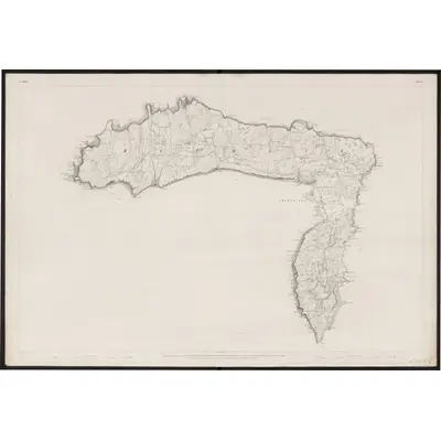 1832 Map of Antrim - Sheet 1, 1863 Print