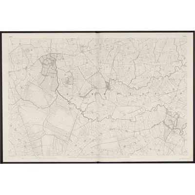 1832 Map of Antrim - Sheet 12, 1863 Print
