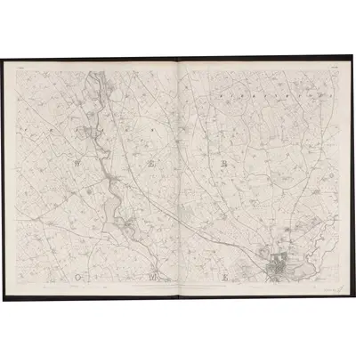 1833 Map of Antrim - Sheet 32, 1892 Print