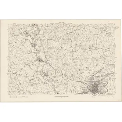 1922 Map of Antrim - Sheet 32, 1933 Print