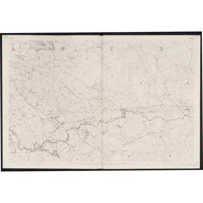 1832 Map of Antrim - Sheet 38, 1863 Print