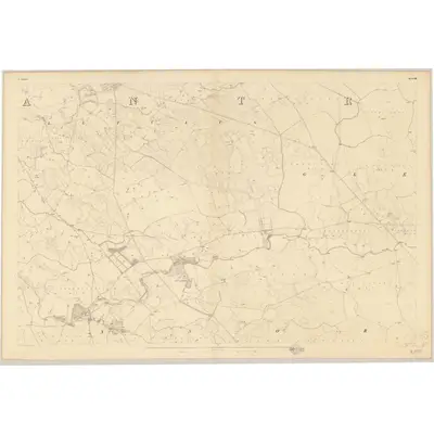 1833 Map of Antrim - Sheet 38, 1837 Print
