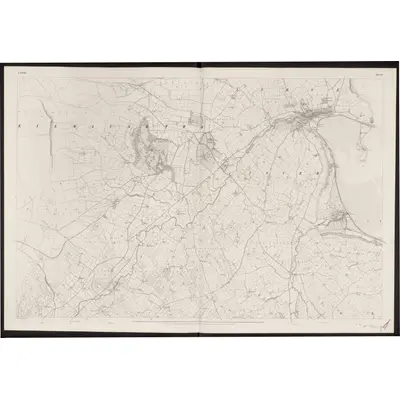 1832 Map of Antrim - Sheet 40, 1863 Print