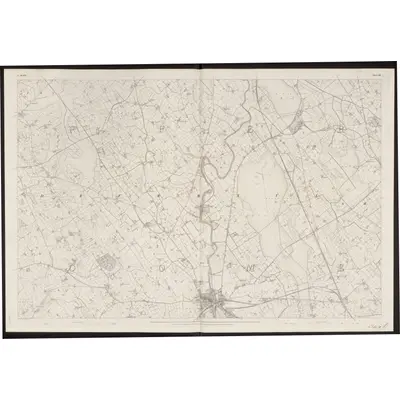 1829 Map of Antrim - Sheet 43, 1860 Print