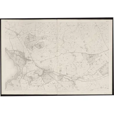 1832 Map of Antrim - Sheet 50, 1863 Print