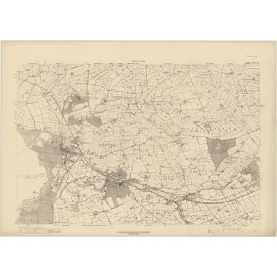 1921 Map of Antrim - Sheet 50, 1928 Print