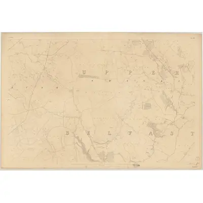 1833 Map of Antrim - Sheet 60, 1837 Print