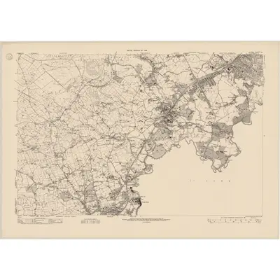 1920 Map of Antrim - Sheet 64, 1946 Print