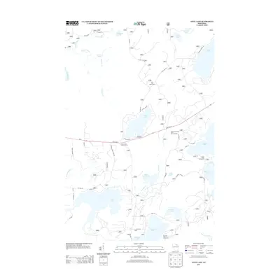 2013 Map of Anvil Lake, 2013 Print