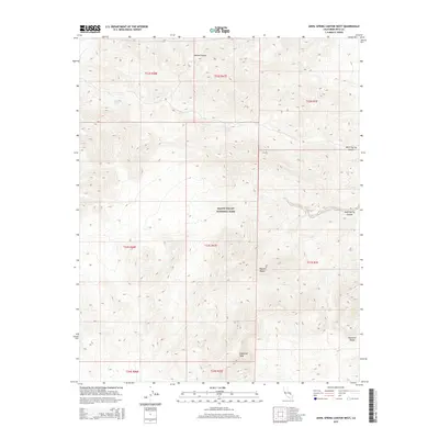 2015 Map of Anvil Spring Canyon West, 2015 Print