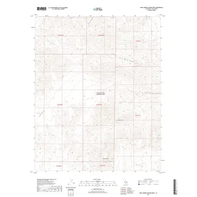 2018 Map of Anvil Spring Canyon West, 2018 Print