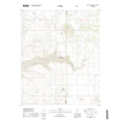 2018 Map of Apache Maid Mountain, 2018 Print