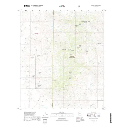 2018 Map of Apache Peak, 2018 Print