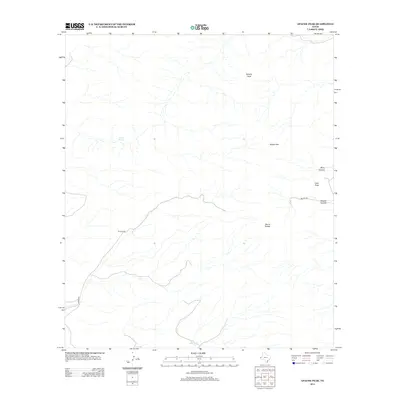 2013 Map of Apache Peak, 2013 Print
