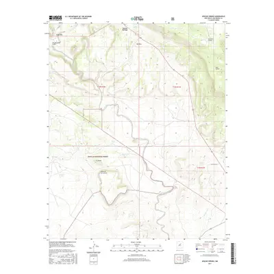 2017 Map of Apache Springs, 2017 Print
