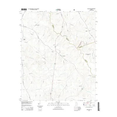 2014 Map of Apalachee, 2014 Print