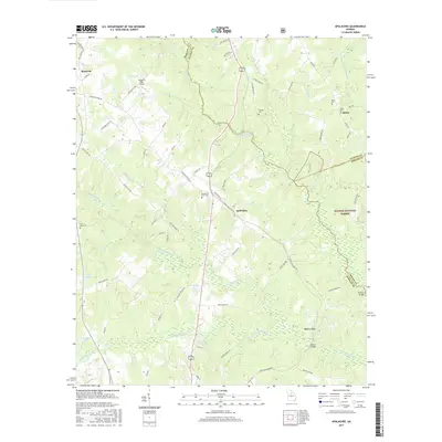 2017 Map of Apalachee, 2017 Print