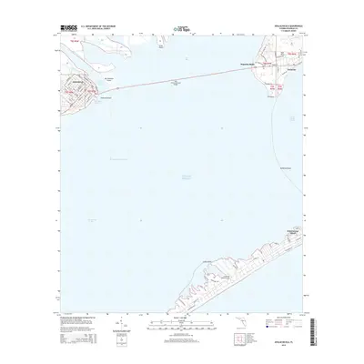 2015 Map of Apalachicola, 2015 Print