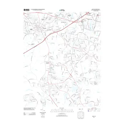 2013 Map of Apex, 2013 Print
