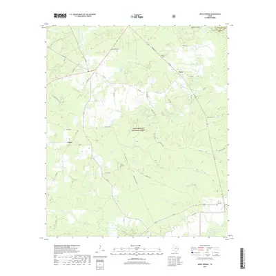 2019 Map of Apple Springs, 2019 Print